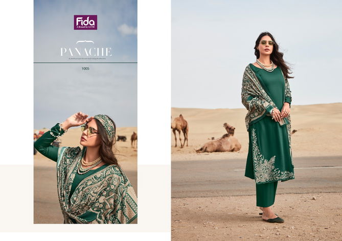 Taksh By Fida Embroidery Work Cotton Dress Material Wholesale Shop In Surat
